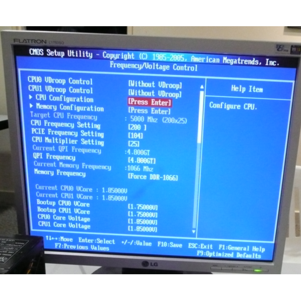 [18/03/2010] OC-Optionen im Bios