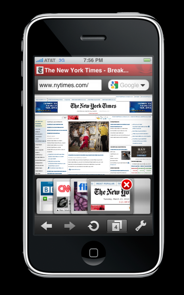 [13/04/2010] Opera Mini auf den Iphone (2)