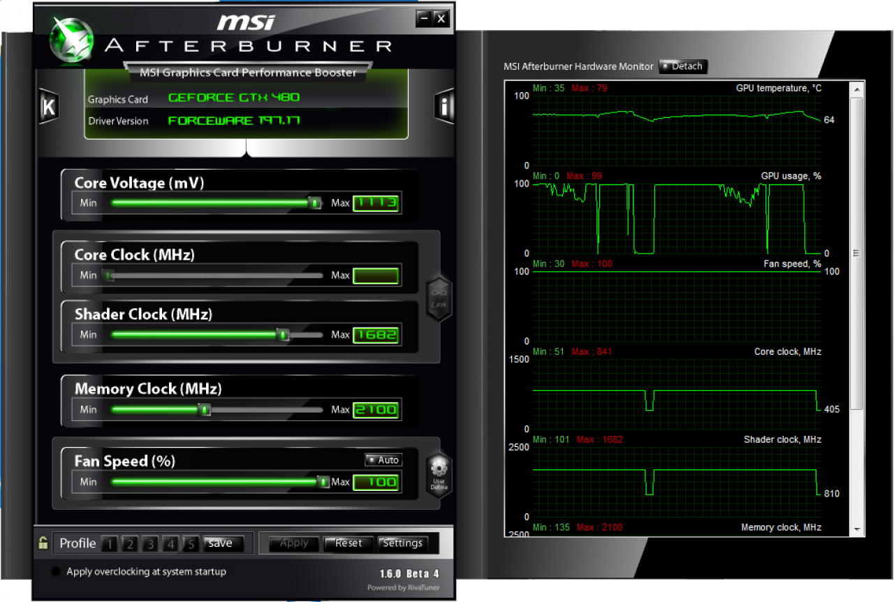 [17/04/2010] Geforce GTX 480 von Gigabyte im großen OC-Test bei Tweaktown mit erhöhter GPU-Spannung. (2)
