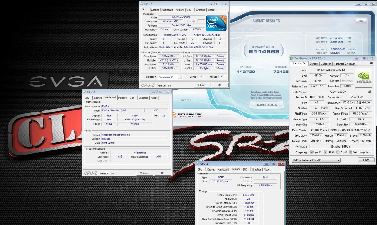 [24/04/2010] Alle 3D Mark Vantage-Weltrekorde mit Geforce GTX 480-Karten gebrochen (1)