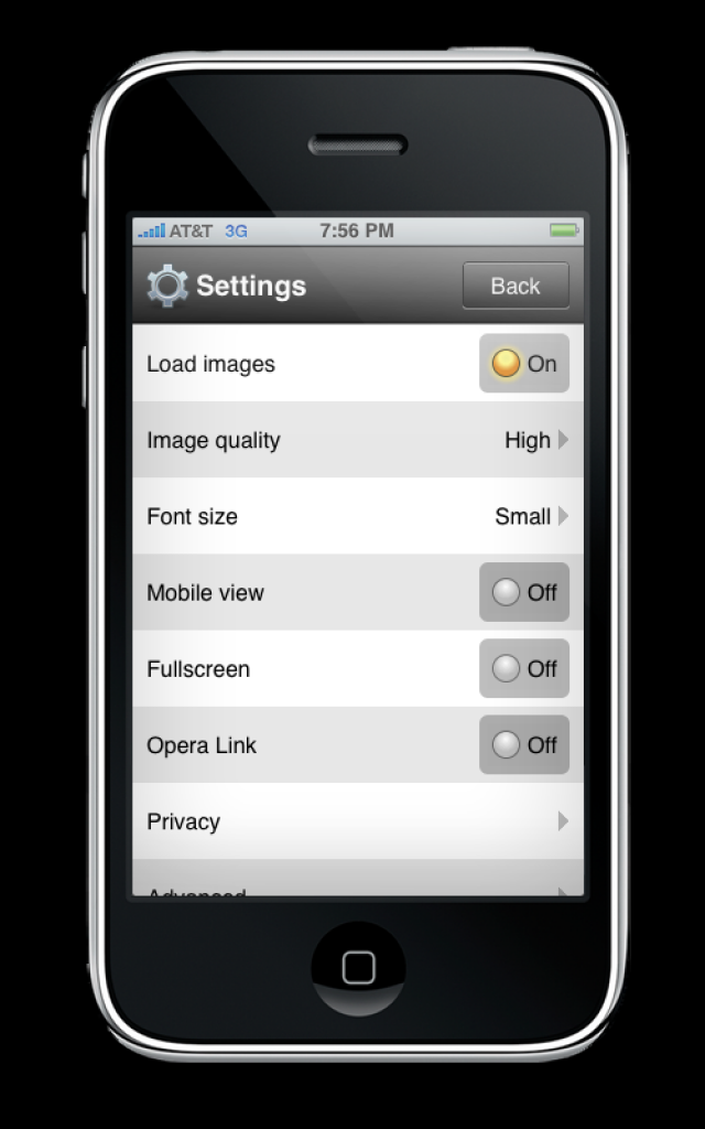 [13/04/2010] Opera Mini auf den Iphone (5)