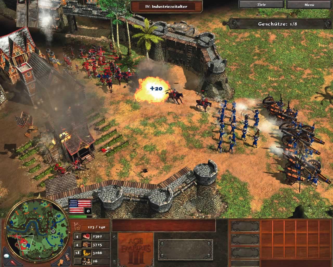 [20/04/2010] 2005: Age of Empires 3, Physx/Havok - In AOE3 sind sowohl Havok (PC) als auch Physx (Mac) eingesetzt. So ließen sich unter anderem die Gebäude ordentlich demontieren.