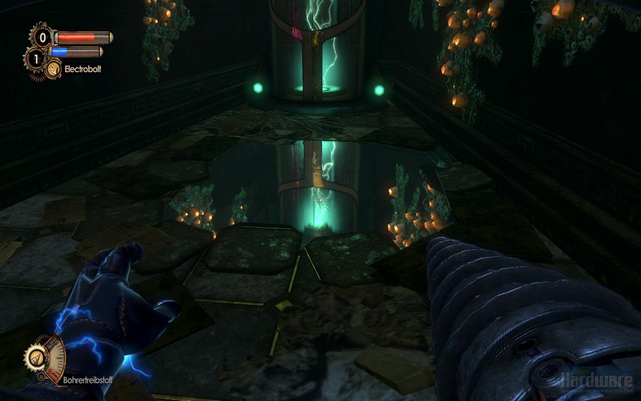[14/04/2010] 2010: An Bioshock 2 nagt der Zahn der Zeit. Tolles Gameplay, aber viel Stillstand bei der Grafik.