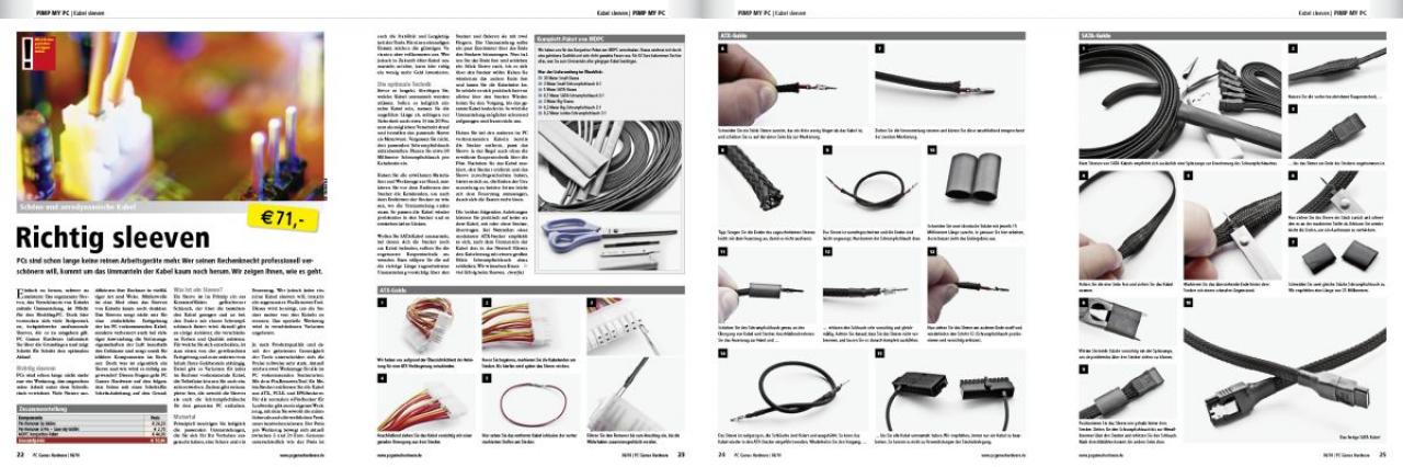 [26/04/2010] PC Games Hardware Premium 06/2010: Kabel sleeven