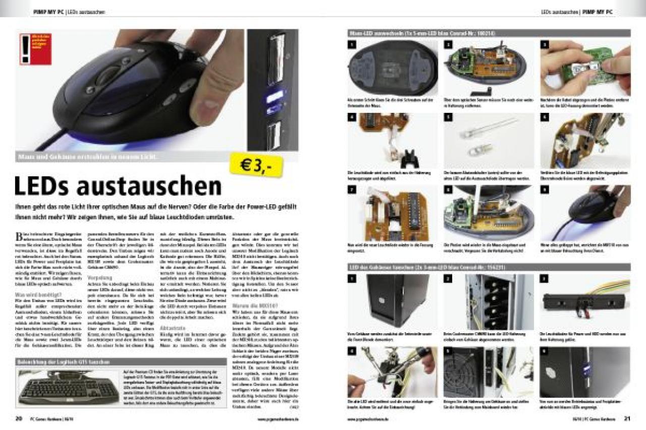 [26/04/2010] PC Games Hardware Premium 06/2010: LEDs austauschen