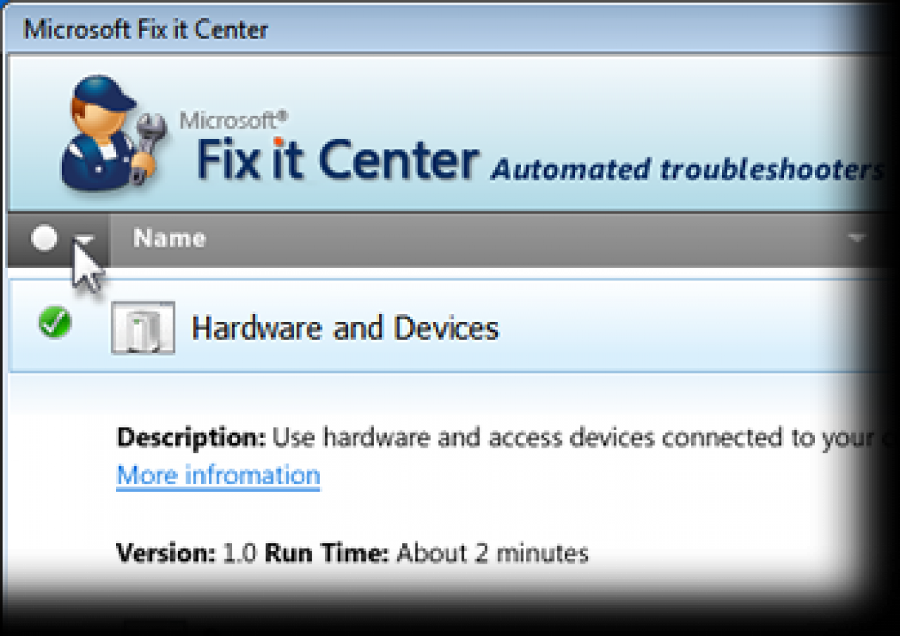 [18/04/2010] Microsoft Fix It Center soll automatisch Probleme finden und beheben. (2)