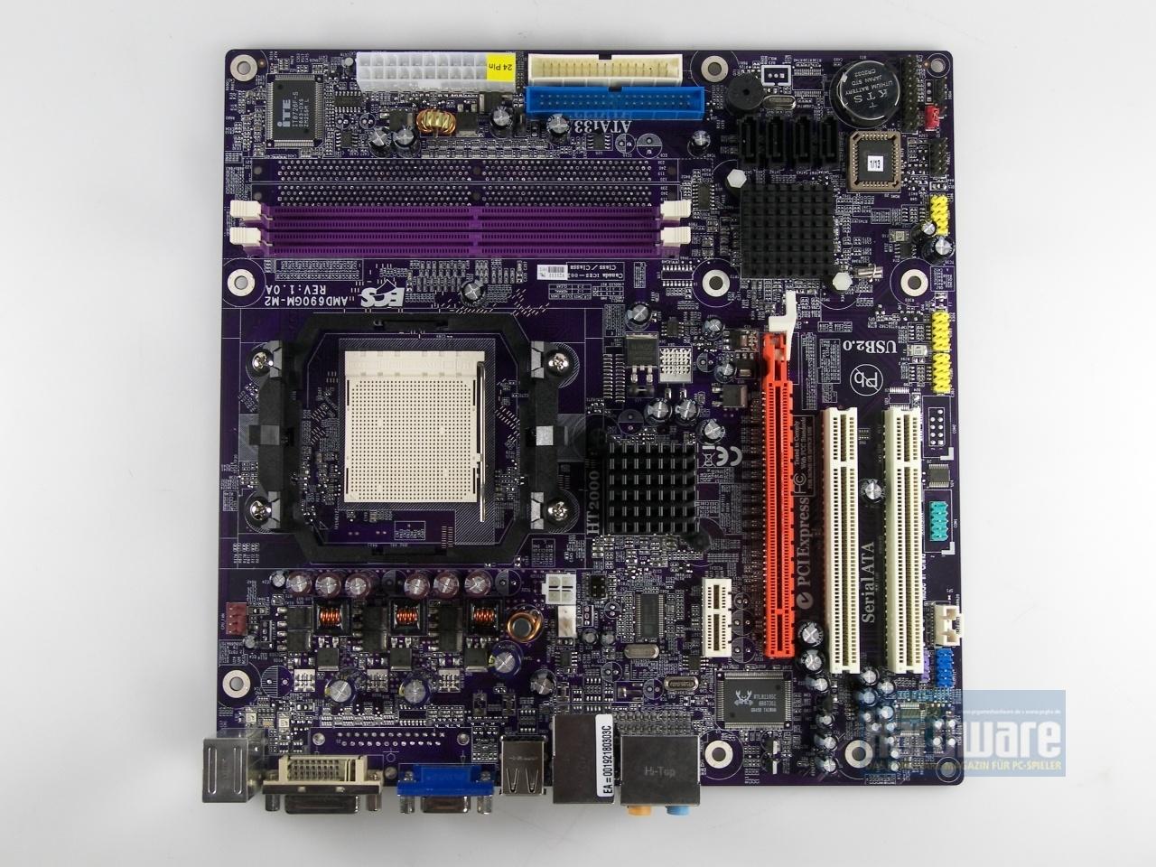 [20/05/2010] 690G - Elitegroup AMD690GM-M2: Lila, Orange, Gelb, Blau und ein wenig Türkies - eine bitterböse Kombination