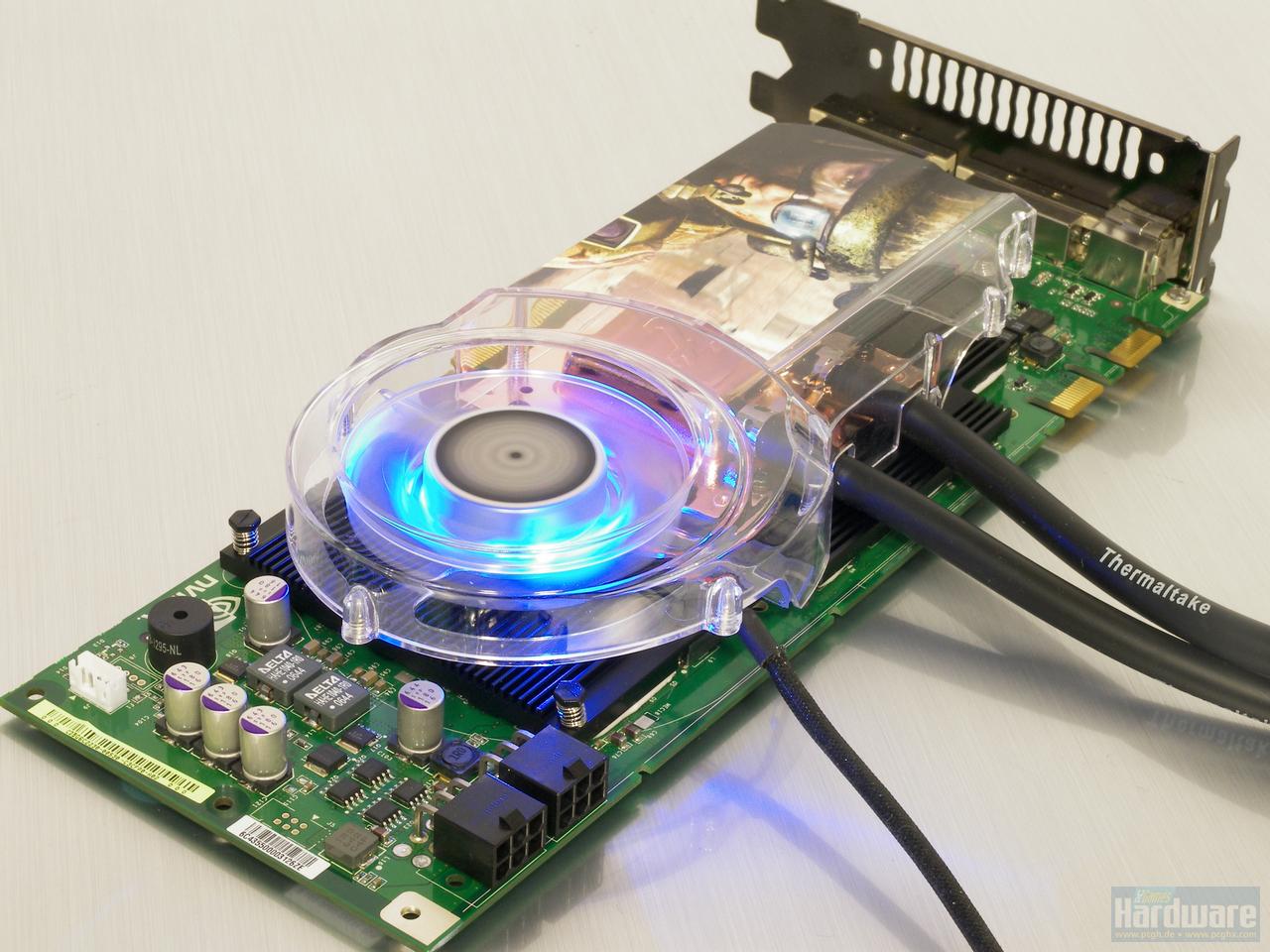 [04/05/2010] Die WaKü-Edition der 8800 GTX ist aus der Zusammenarbeit von Asus und Thermaltake entstanden