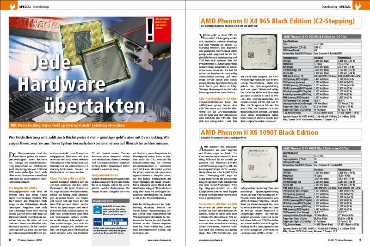 [28/05/2010] Overclocking-Special - Vorschau auf PCGH 07/2010 (1)