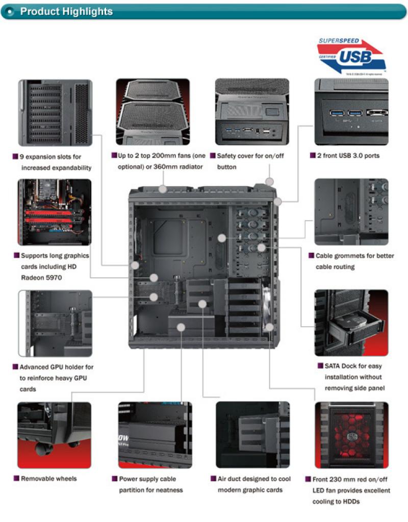 [27/05/2010] Cooler Master HAF-X: Features