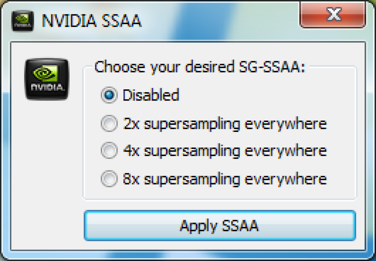 [26/05/2010] Nvidia SSAA-Tool