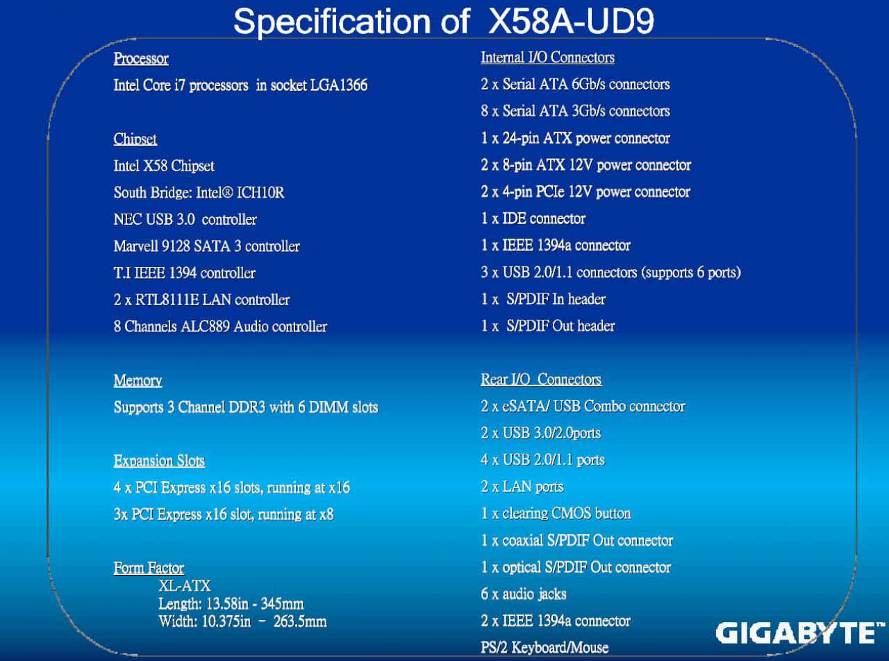 [11/05/2010] Gigabyte GA-X58A-UD9 Sample (9)