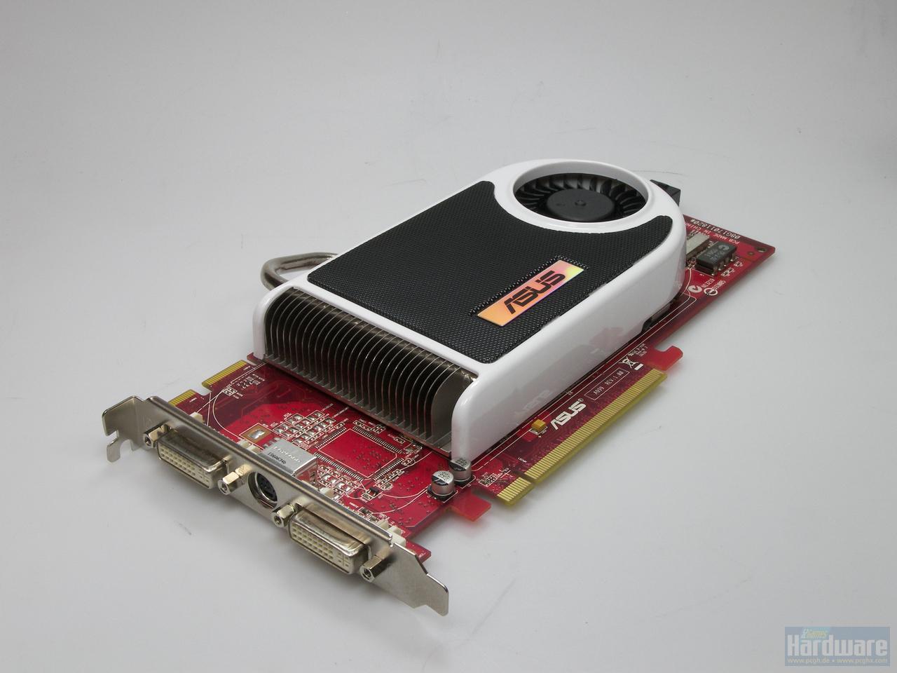 [04/05/2010] Die X1950 Pro war einst äußerst verbreitet, das hier gezeigte Asus-Modell flüsterleise. In der Redaktion wurde liebevoll als 