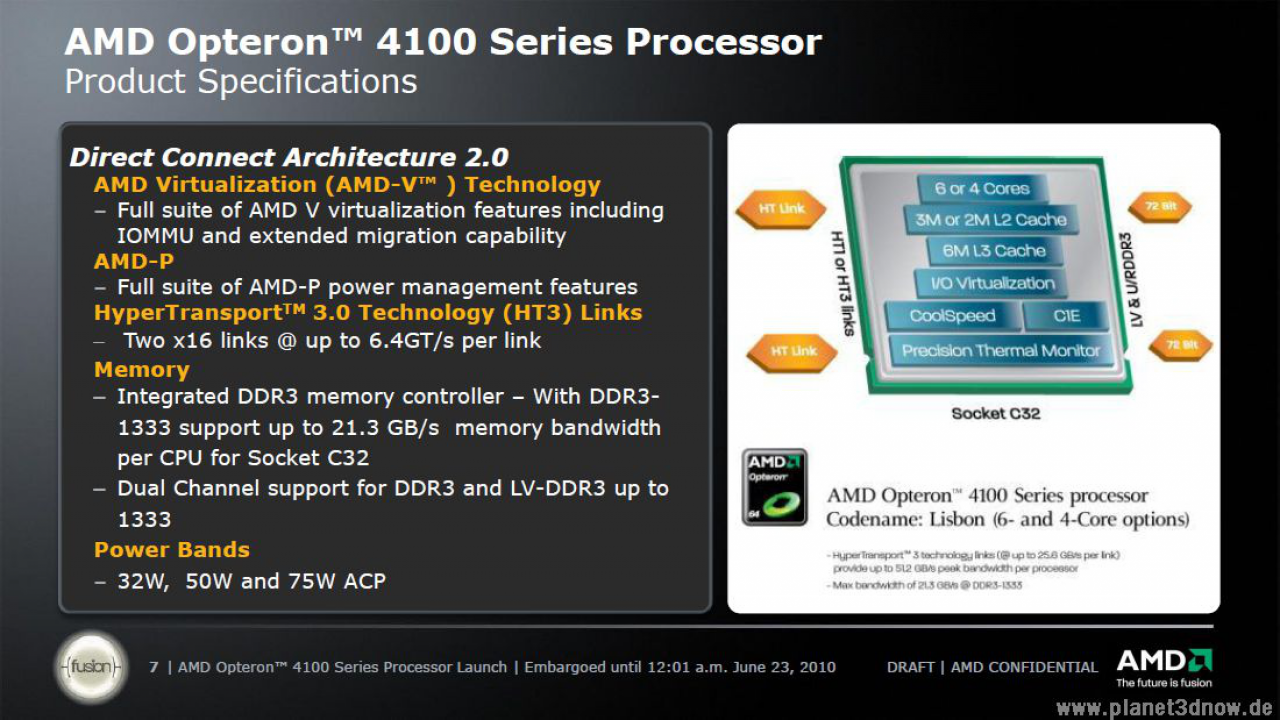 [23/06/2010] Opteron mit 4 und 6 Kernen von AMD gesichtet (1)