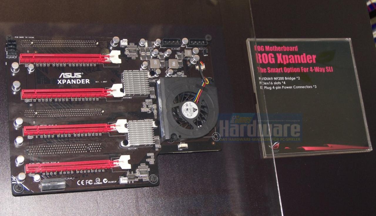 [04/06/2010] Asus ROG-Expander (Daughter-Board für das Rampage III Extreme)