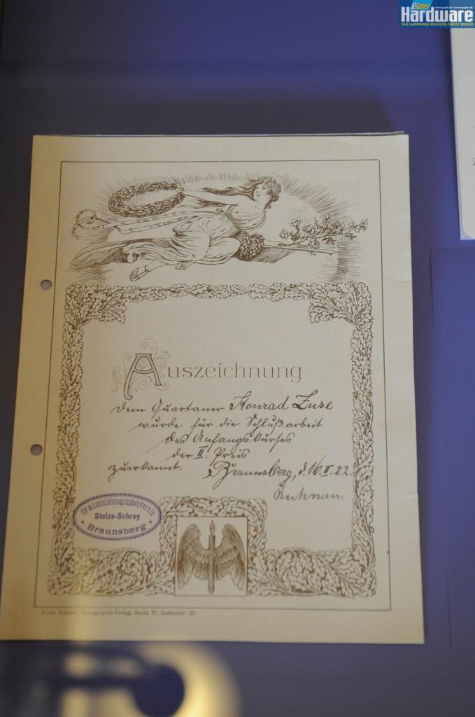 [17/06/2010] Sonderausstellung: 100 Jahre Konrad Zuse - Einblicke in den Nachlass