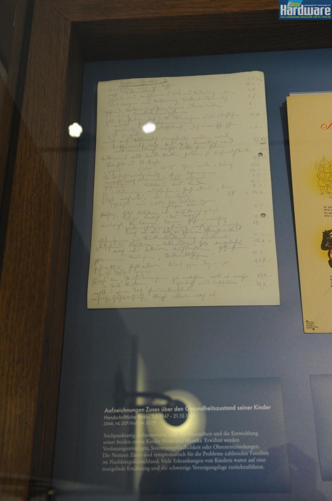 [17/06/2010] Sonderausstellung: 100 Jahre Konrad Zuse - Einblicke in den Nachlass
