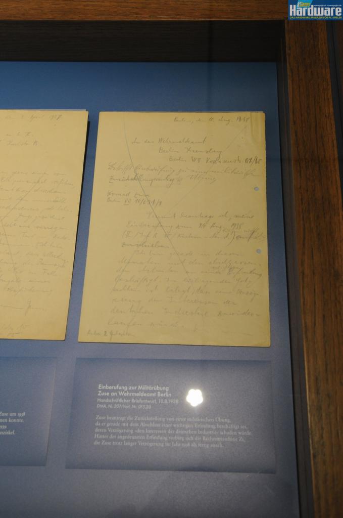 [17/06/2010] Sonderausstellung: 100 Jahre Konrad Zuse - Einblicke in den Nachlass