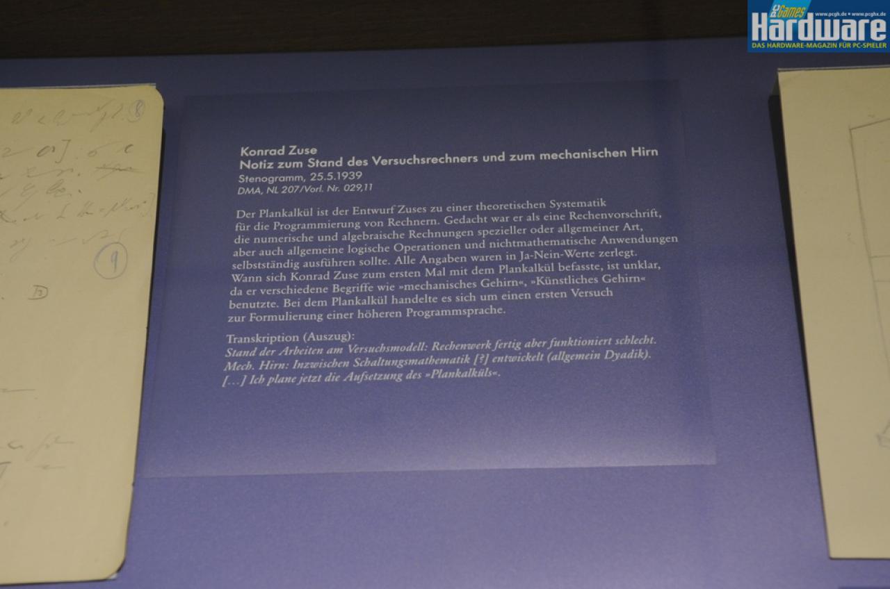 [17/06/2010] Sonderausstellung: 100 Jahre Konrad Zuse - Einblicke in den Nachlass
