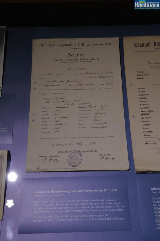 [17/06/2010] Sonderausstellung: 100 Jahre Konrad Zuse - Einblicke in den Nachlass