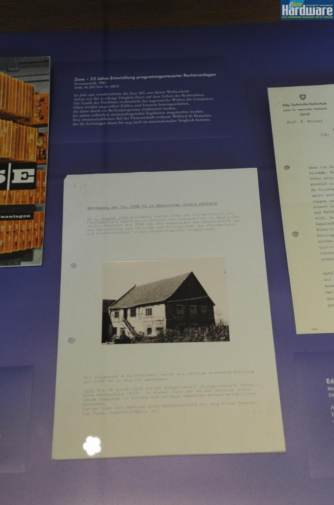 [17/06/2010] Sonderausstellung: 100 Jahre Konrad Zuse - Einblicke in den Nachlass