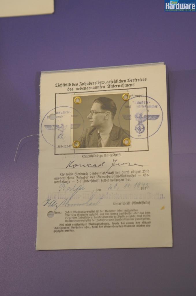 [17/06/2010] Sonderausstellung: 100 Jahre Konrad Zuse - Einblicke in den Nachlass