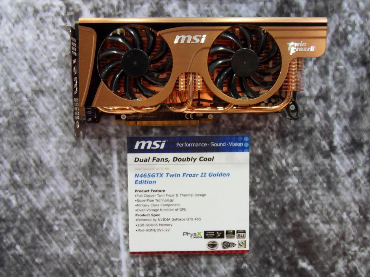 [01/06/2010] MSI Geforce GTX 465 Twin Frozr II Limited Edition
