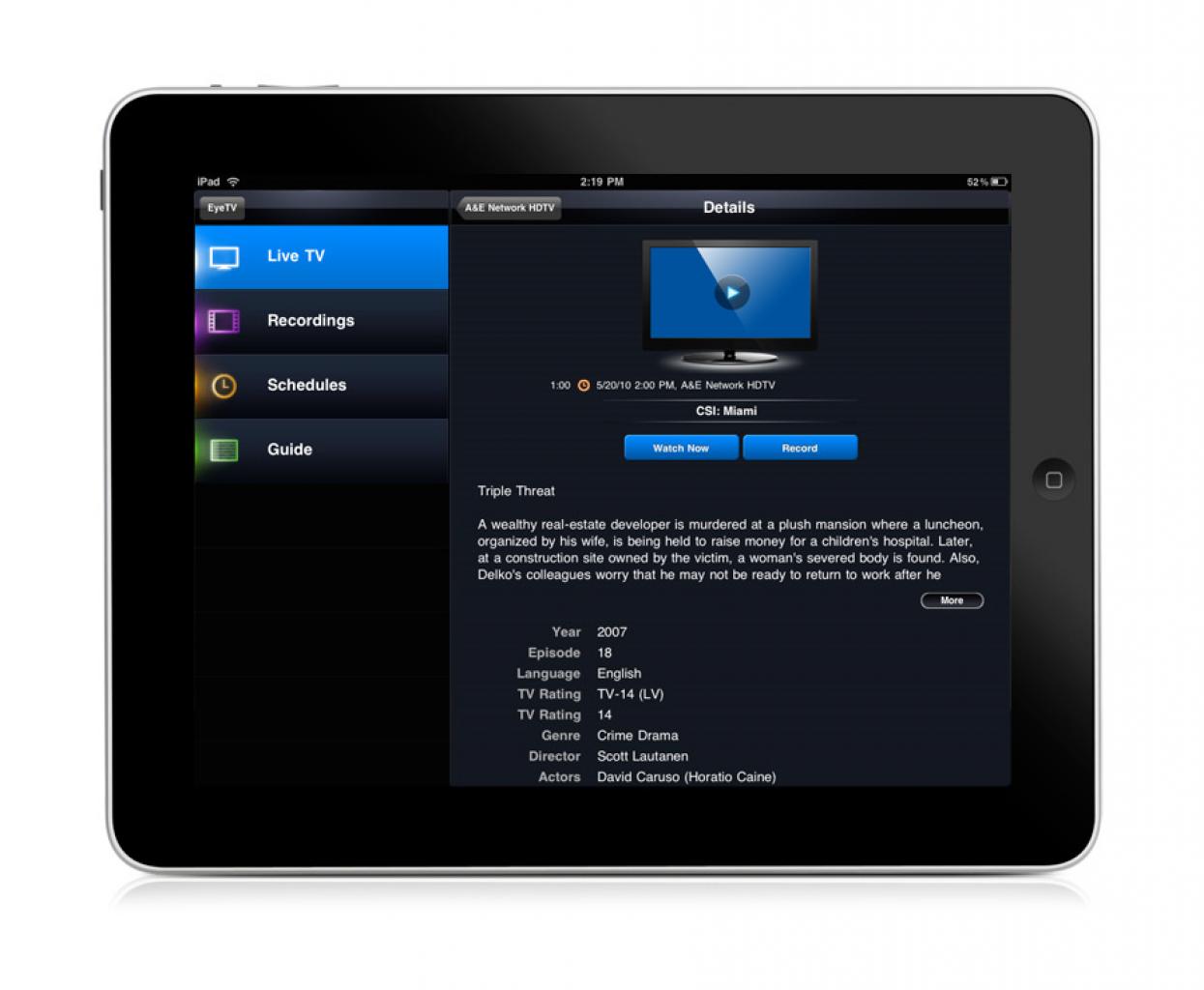 [22/06/2010] Apple Ipad & Iphone: EyeTV streamt das Fernsehprogramm (3)
