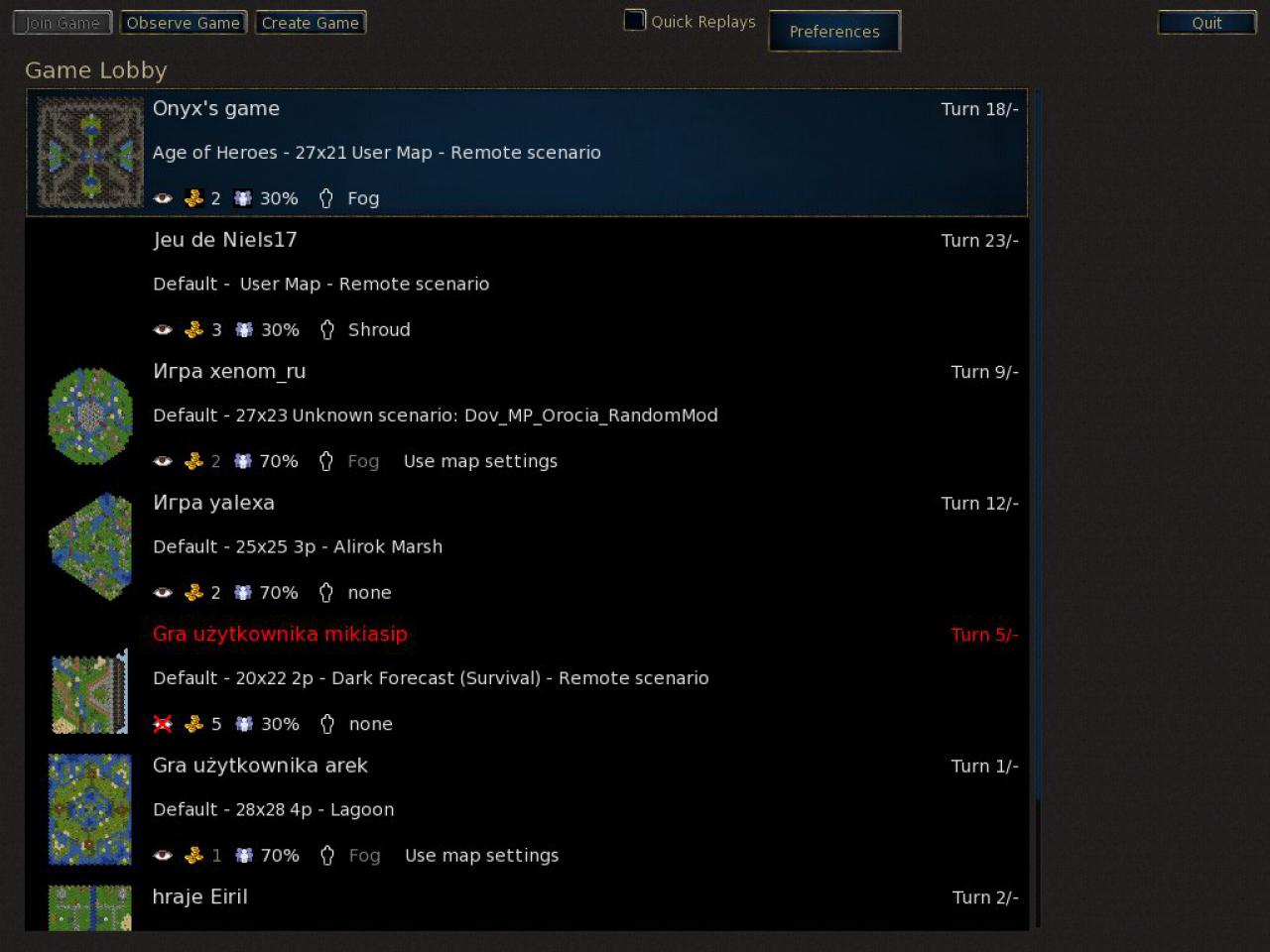 [18/06/2010] game wesnoth multiplayeroveriwe
