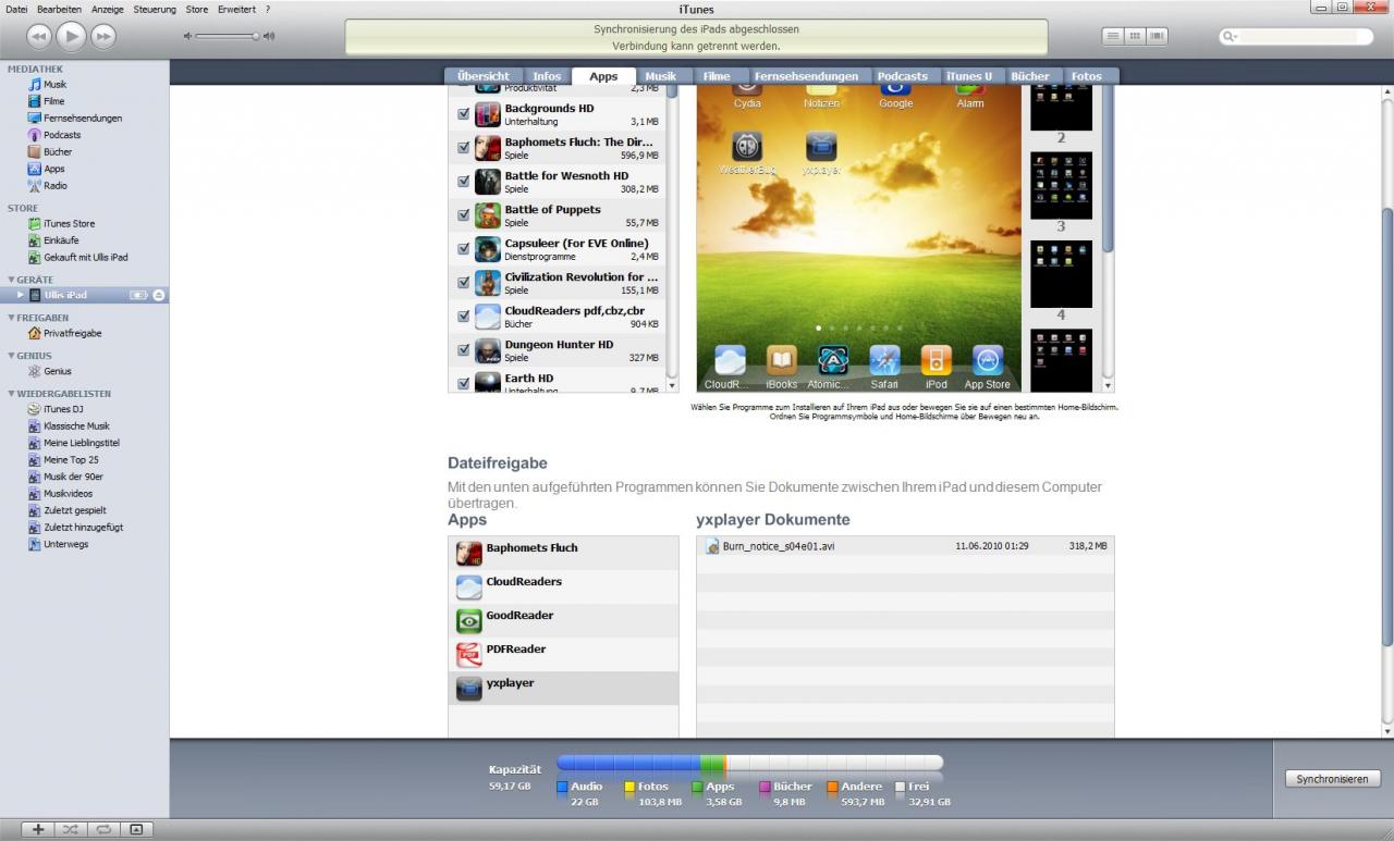 [18/06/2010] itunes datenfreigabe
