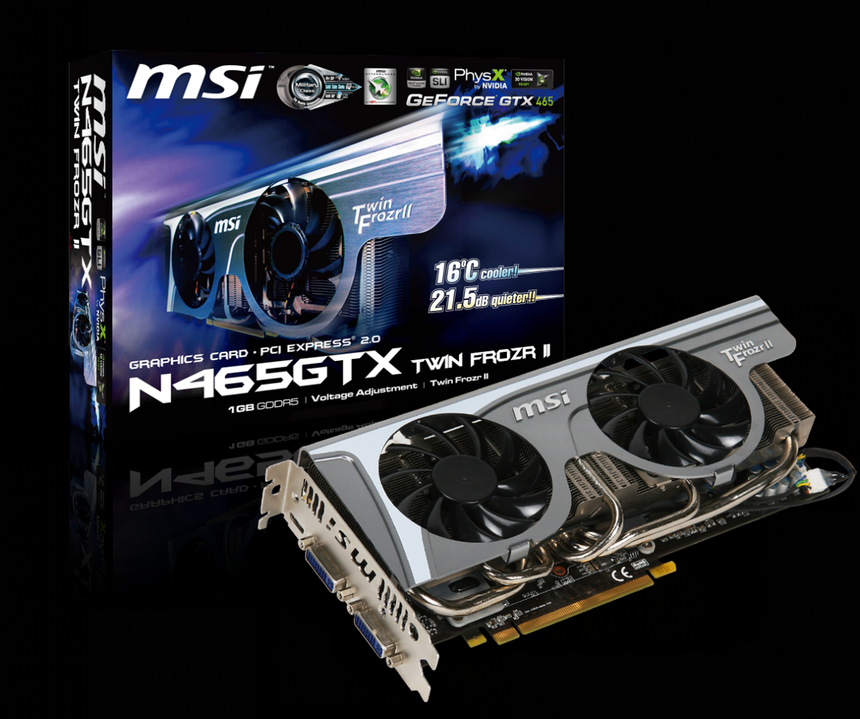 [25/06/2010] MSI Geforce GTX 465 Twin Frozr 2