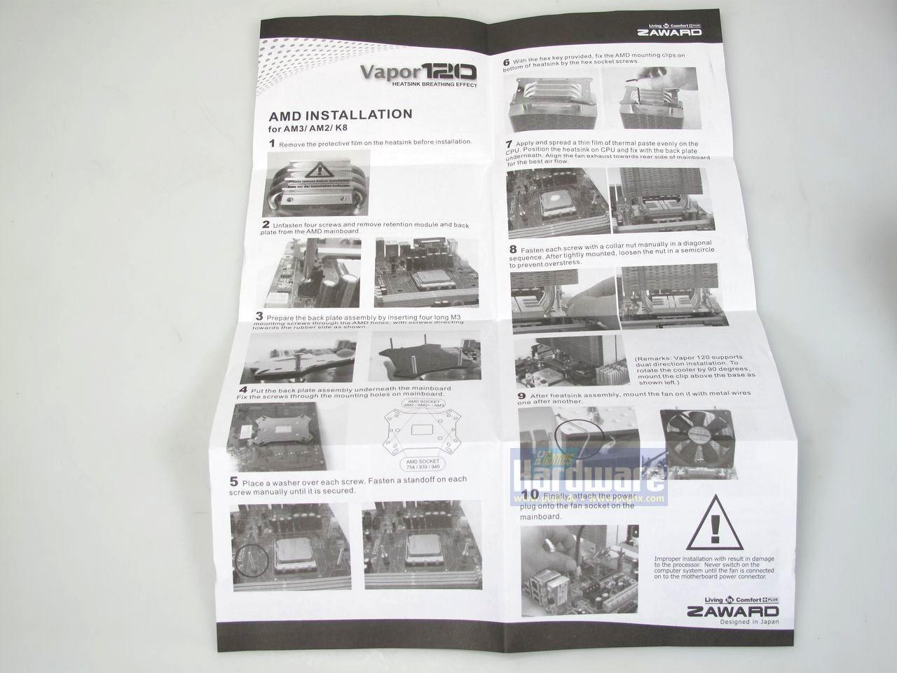 [07/06/2010] Zaward Vapor 120: CPU-Kühler im Test (10)