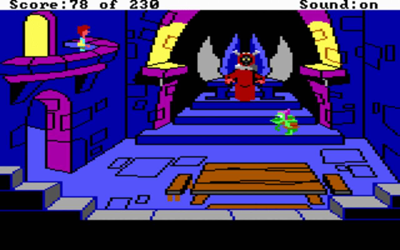 [08/07/2010] 1986: The Black Cauldron - Ein hübsch gezeichnetes Grafikadventure, welches mit Adventure Game Interpreter (AGI) umgesetzt ist und EGA-Grafik beherrscht.