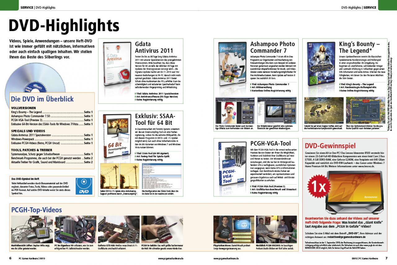 [30/07/2010] DVD-Inhalt PCGH 09