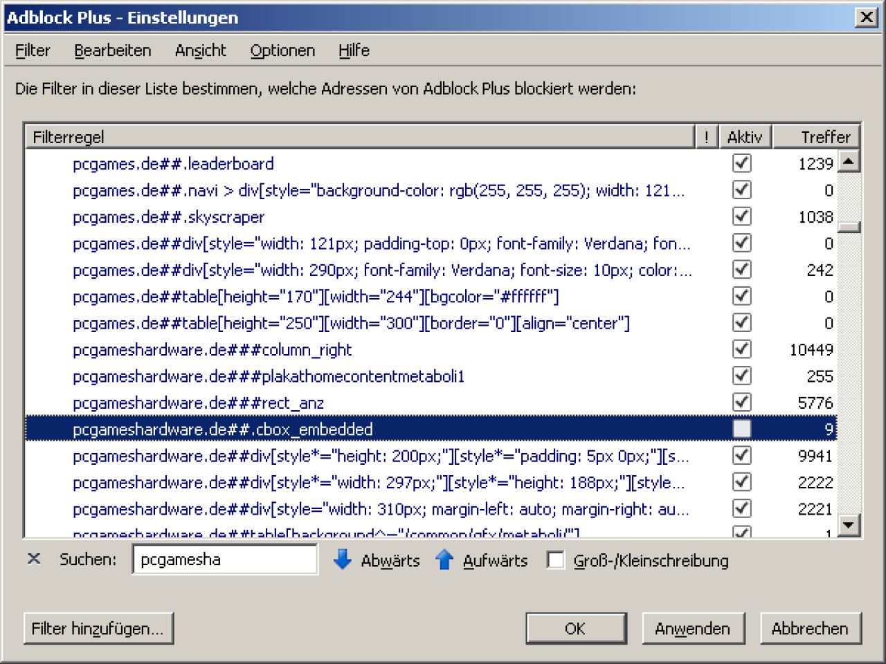 [20/07/2010] So deaktivieren Sie die Option im Easylist-Filter, welche die Darstellung auf der PCGH-Webseite beeinträchtigt.