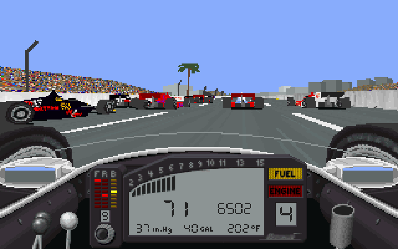 [08/07/2010] 1993: Indycar Racing - Papyrus' Rennsimulation ist der Knaller '93, was die Optik angeht. Da kommen X-Wing, Sam & Max und Rebel Assault (Prerender-Szenen) nicht mit.