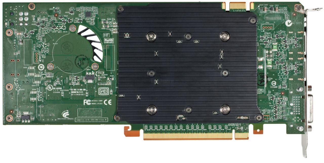 [26/07/2010] Nvidia Quadro 4000 (890M Tri/s, Single-Slot, 256 Cores, 256 Bit, 2 GiB GDDR5, 142 Watt TDP) (1)