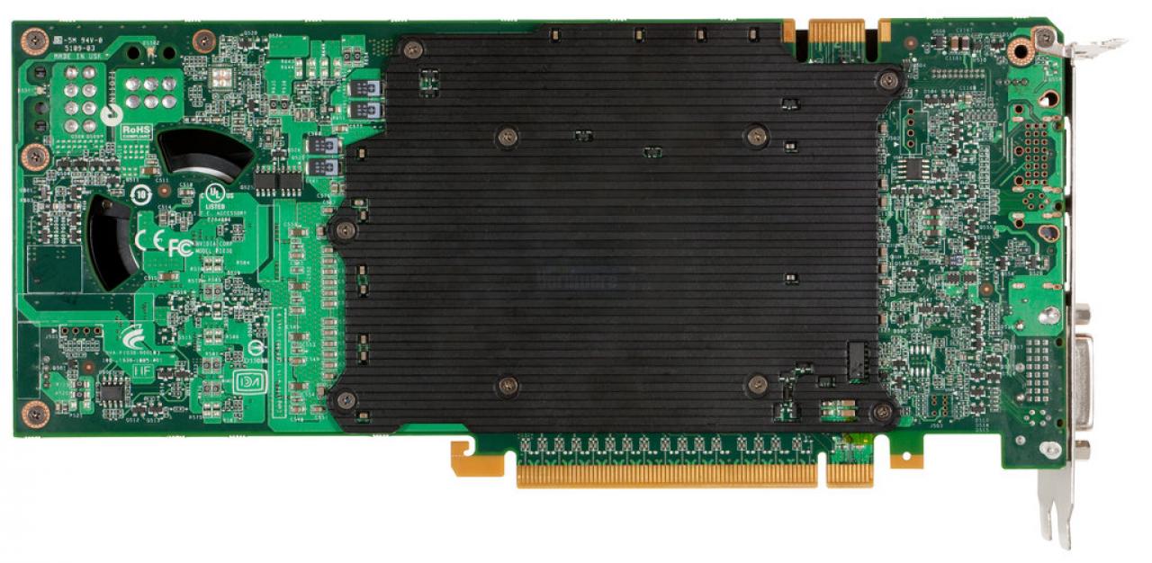 [26/07/2010] Nvidia Quadro 5000 (950M Tri/s, Dual-Slot, 352 Cores, 320 Bit, 2,5 GiB GDDR5, 156 Watt TDP) (1)