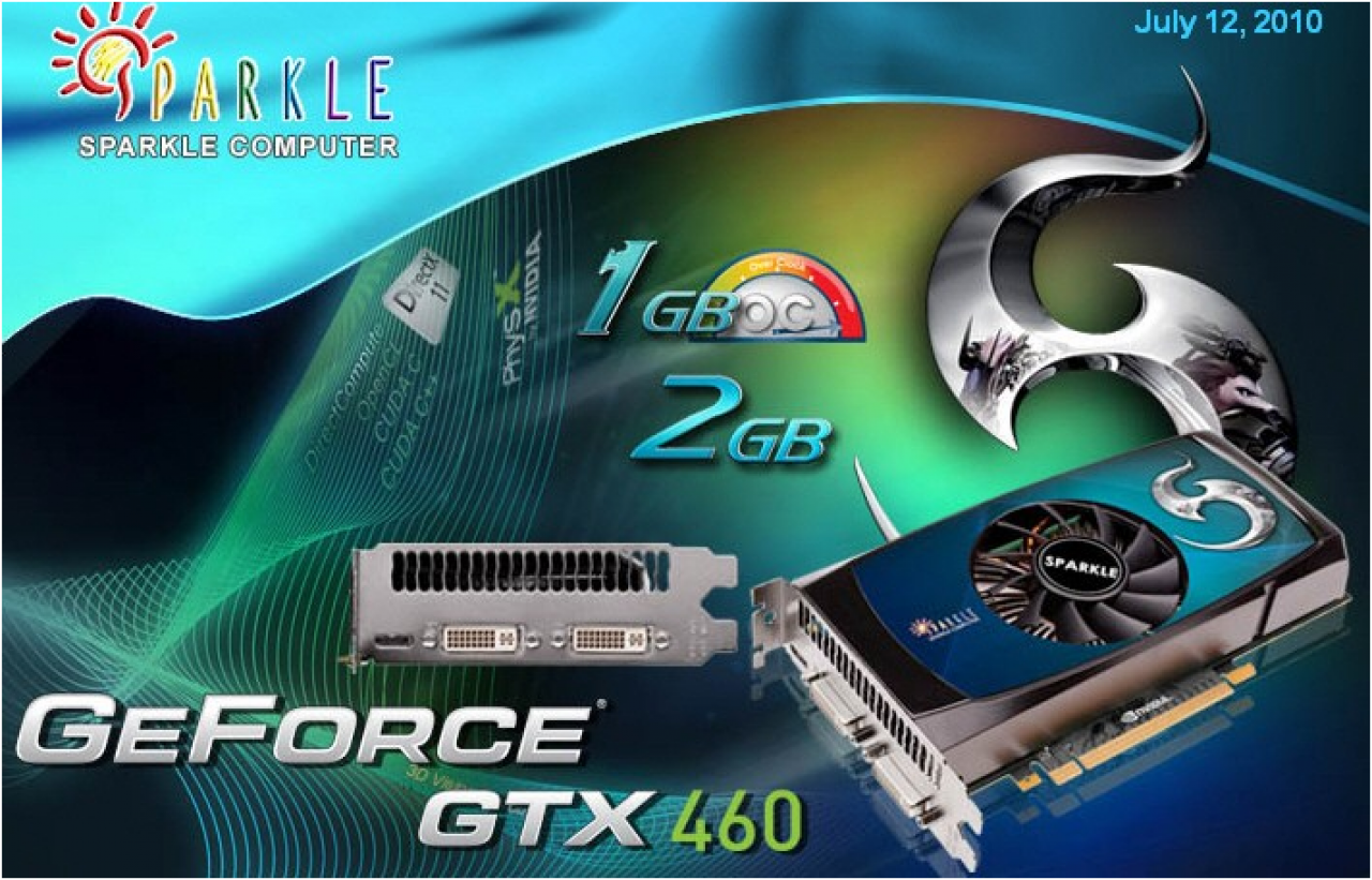 [12/07/2010] Sparkle Geforce GTX 460 mit 2.048 MiByte