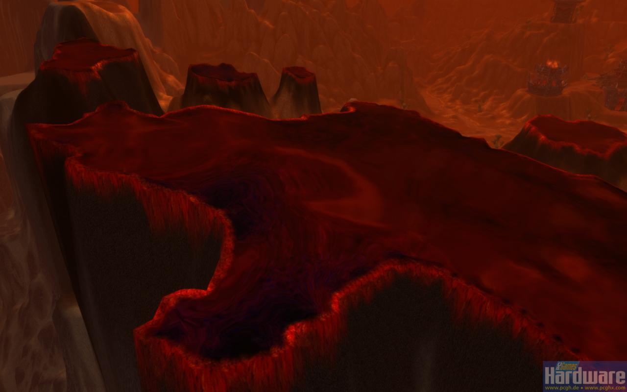[07/07/2010] WoW Cataclysm Beta: Neue Lava-Effekte im Ödland erfreuen das Auge.