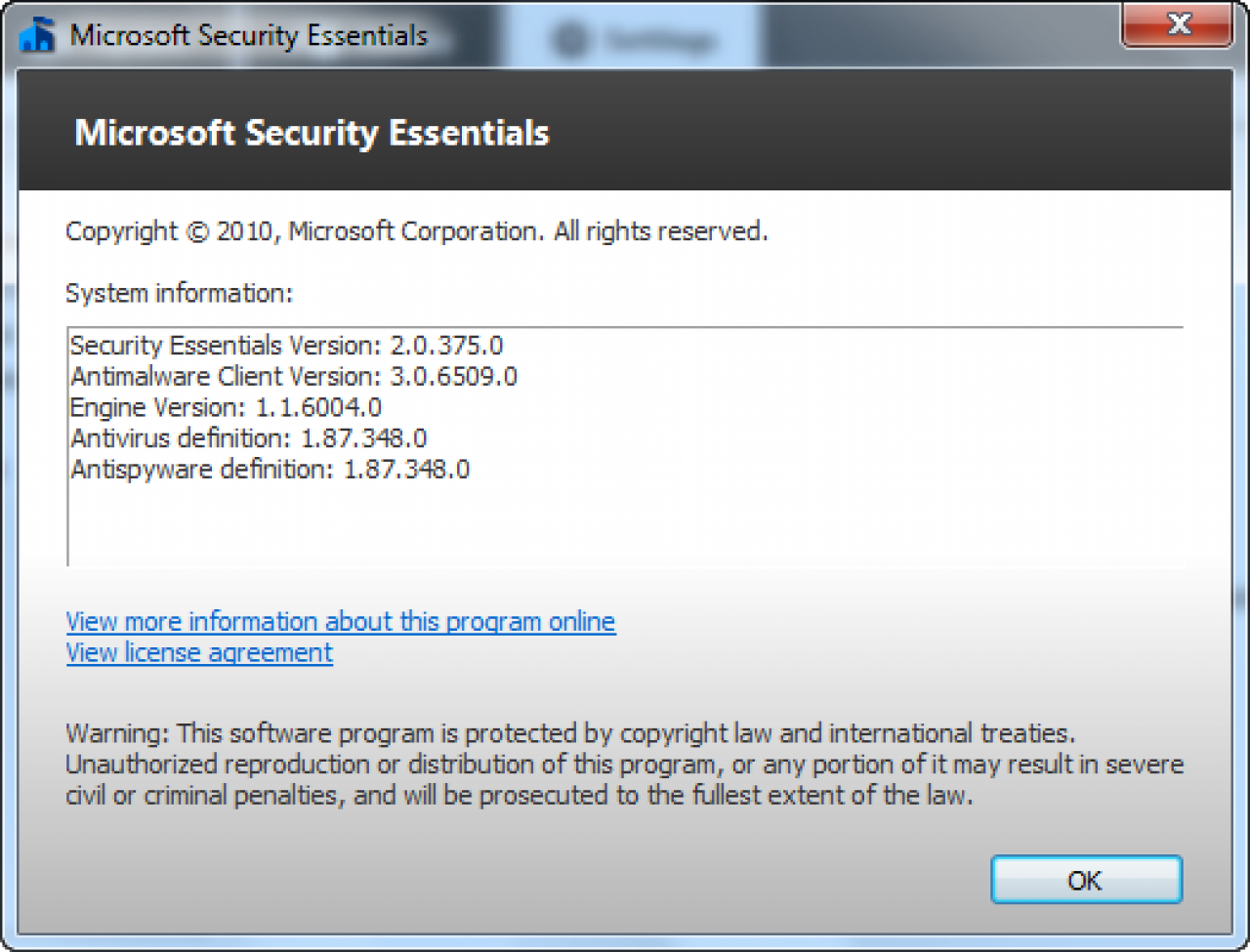 [23/07/2010] Microsoft Security Essentials 2.0 (Beta) (5)