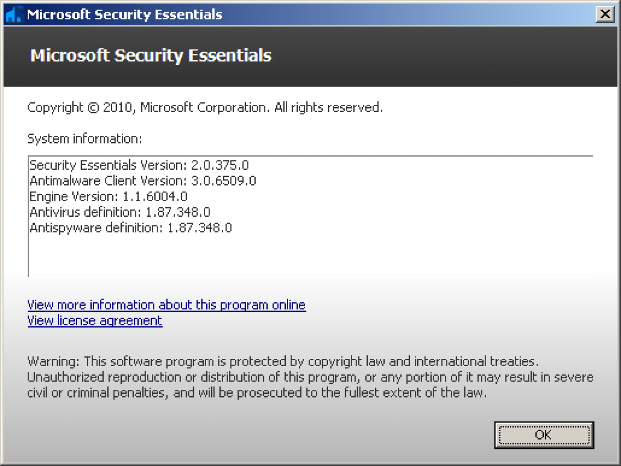 [23/07/2010] Microsoft Security Essentials 2.0 (Beta) (8)