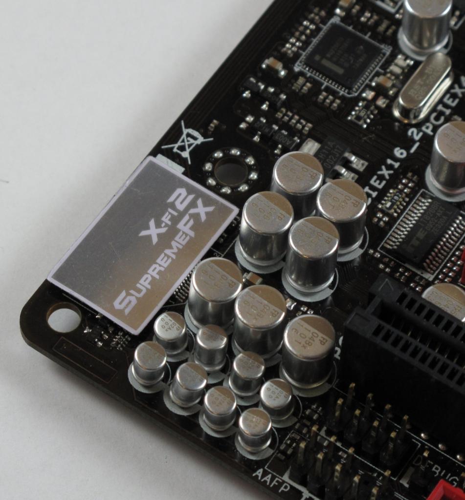 [04/08/2010] Creative X-Fi-kompatibler Audio Chip auf dem Asus Rampage III Gene (1)