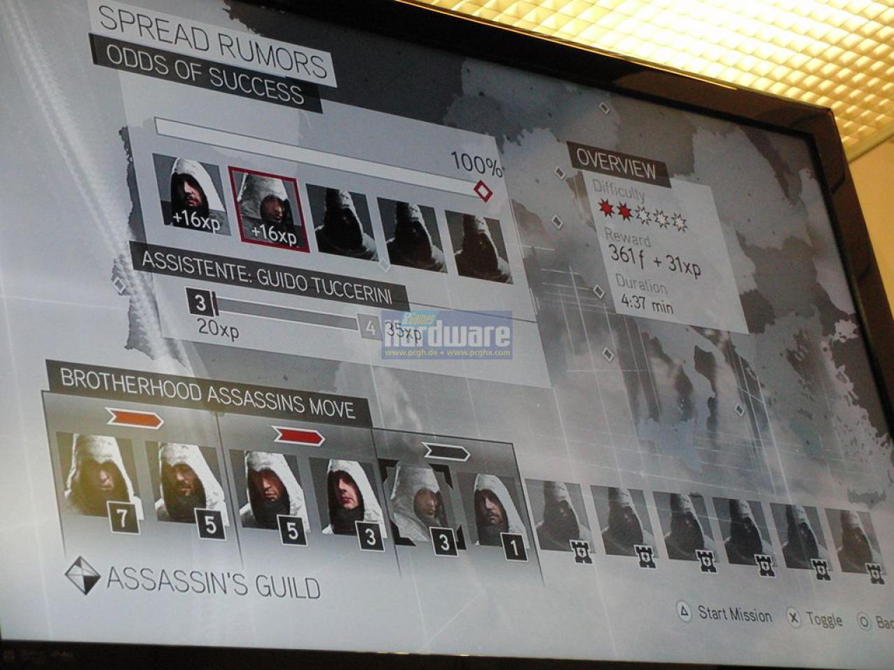 [18/08/2010] Das Gildenmanagement spielt bei Assasin's Creed Brotherhood eine große Rolle.