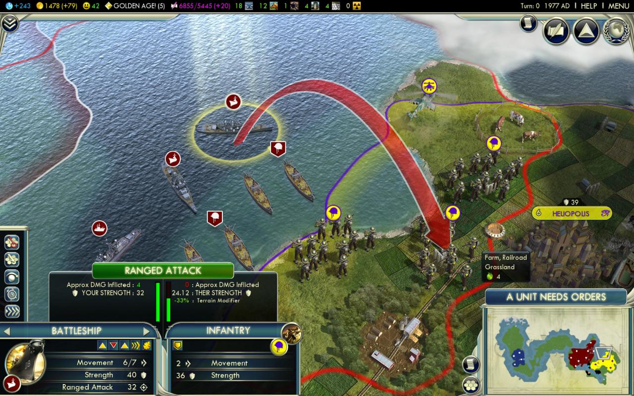 [18/08/2010] Sid Meier's Civilization V - Hexfelder, Frontlinien und schickere Grafik sind auch für Einsteiger ein echter Leckerbissen.