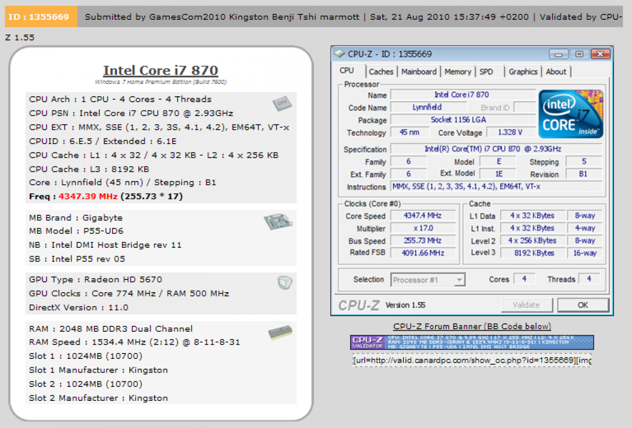 [24/08/2010] CPU-Z-Validation