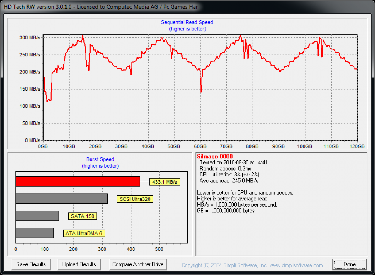 [30/08/2010] OCZ Revodrive 120GB: HD-Tach Long Bench