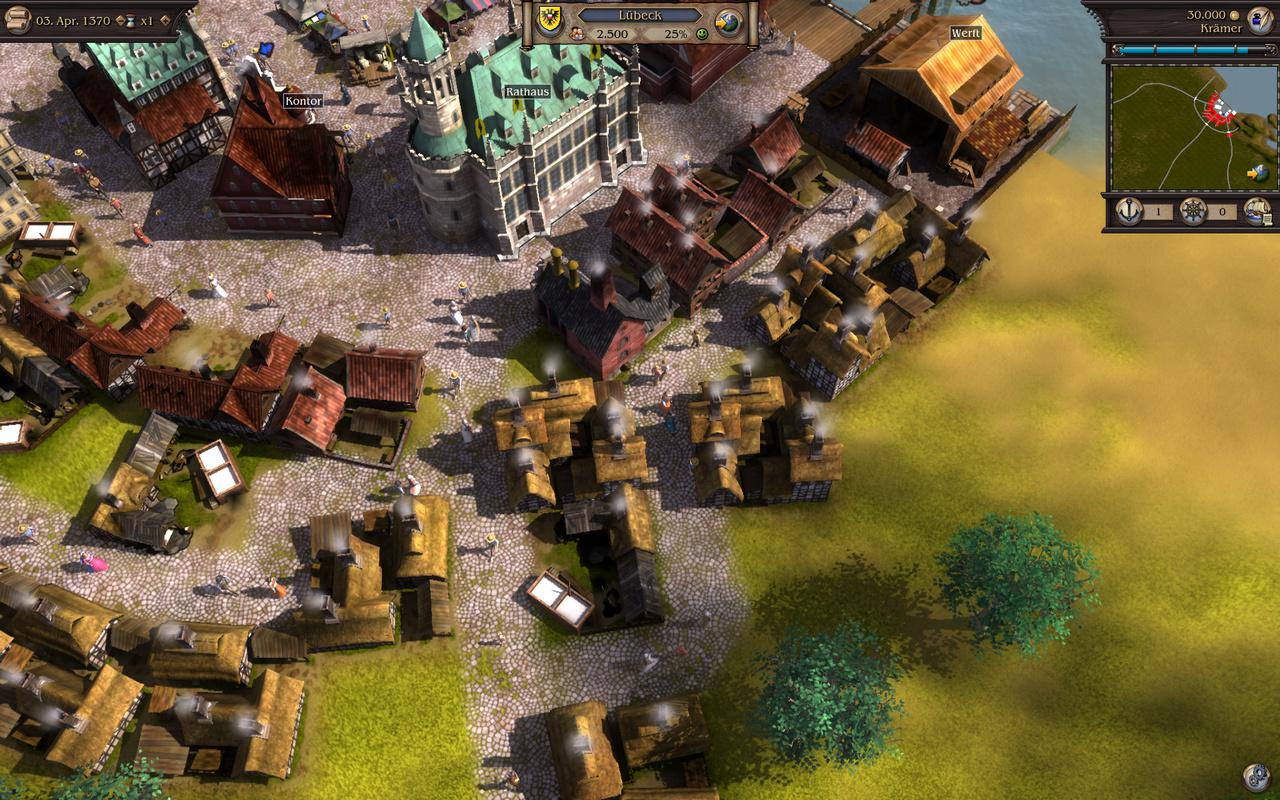 [26/08/2010] Hohe Details: Patrizier 4 im Hands-On: Hübsches Licht-Schatten-Spektakel, simple Texturen. (3)