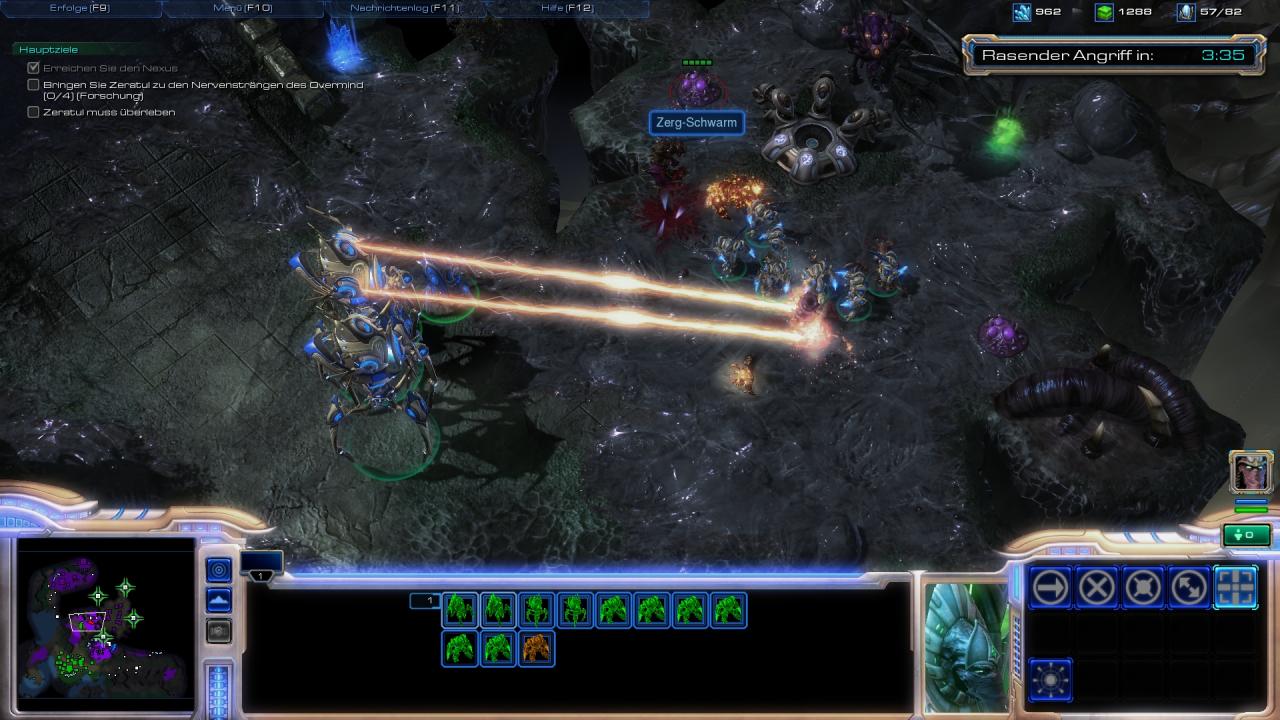 [09/08/2010] ... das beste Spiel ist für mich dieses Jahr Starcraft 2: motivierend im Battle.net, packend im Singleplayer - aber kurz.
