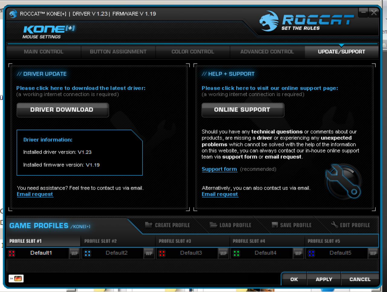 [19/08/2010] Update Support